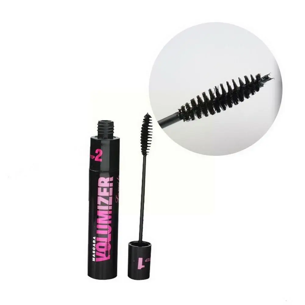 Double Purpose Mascara Waterproof and Sweatproof Curling Brushes Makeup Eye Fiber Makeups Mascara Eyelash Eyelashes Black M L9N1