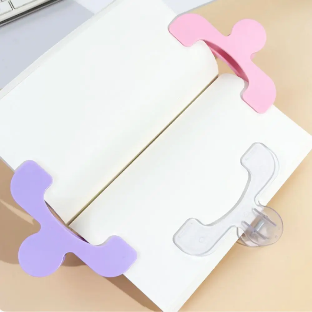 Acrylic Reading Bookmark Holder Note Holder Simple Reading Aid Creative Bookmarks Multi-functional Morandi Color