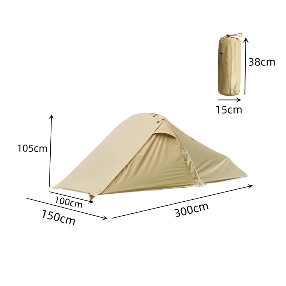 2 Persons Lightweight Camping Tent Double Layers Backpacking Tents with Aluminium Pole For Outdoor Hiking Camping Tent 2024