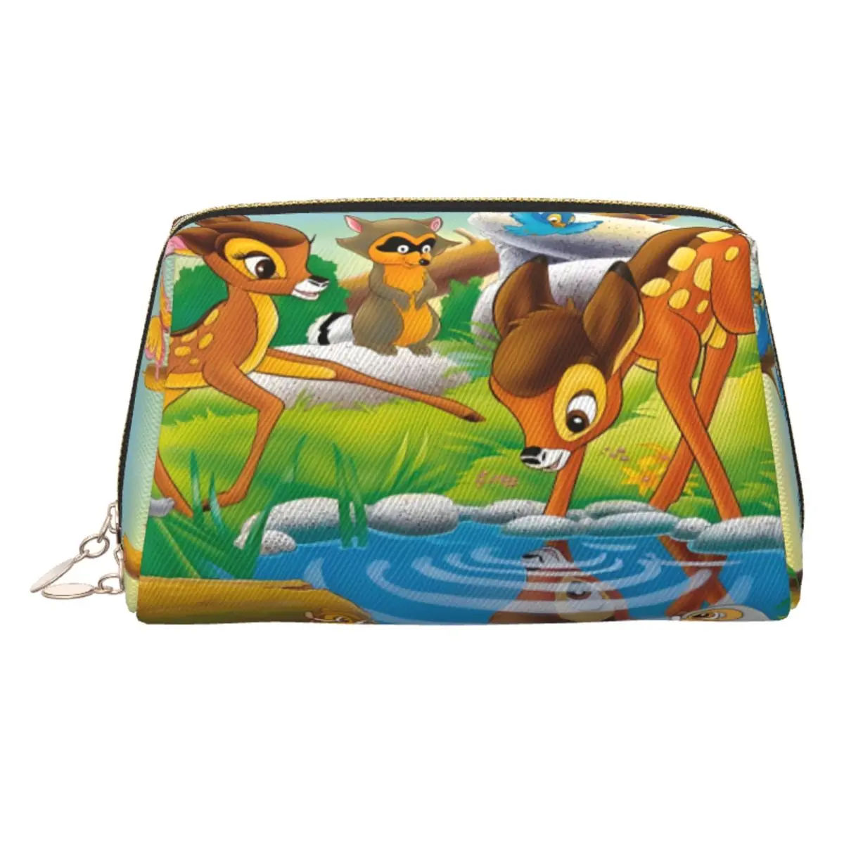 

Custom Bambi Bunny Manga Toiletry Bag Women Classical Makeup Cosmetic Organizer Ladies Beauty Storage Dopp Kit Box