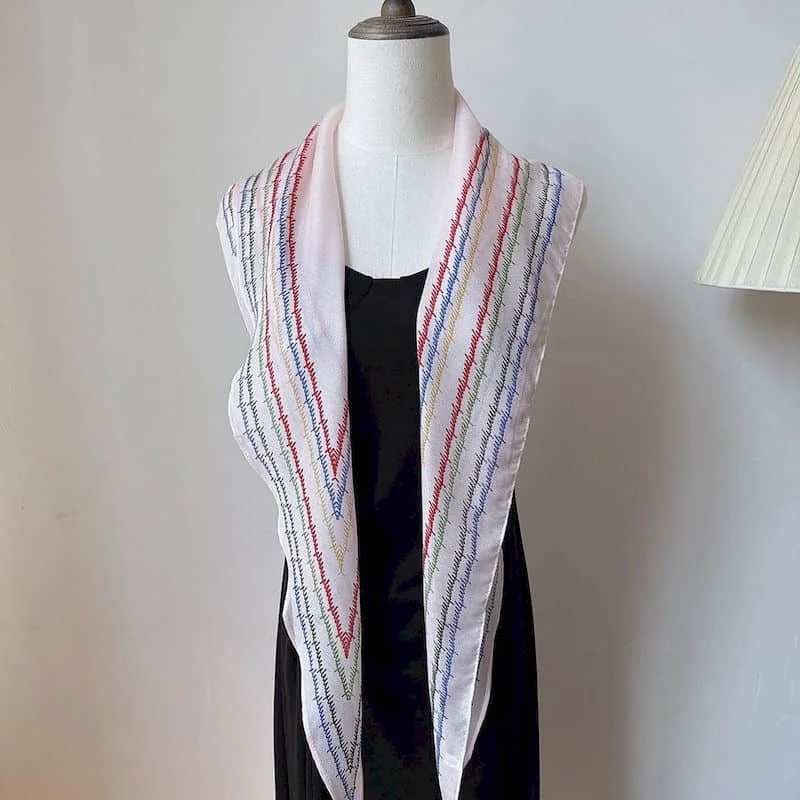 Lenço de seda feminino proteção solar elegante feminino verão bandagem triangular estilo coreano xale roupas de luxo item de venda quente