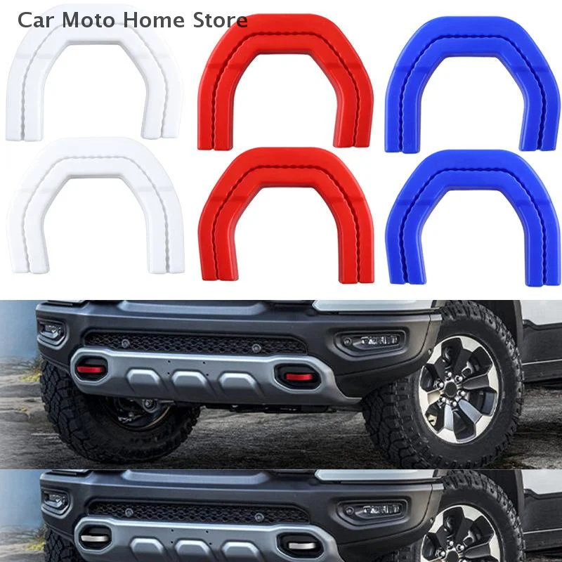 

【DM】2Pcs Auto Tow Hooks Covers For Dodge RAM 1500 2019-2024 Car Front Tow Hooks Covers Hitch Cover Decoration DIY Accessories