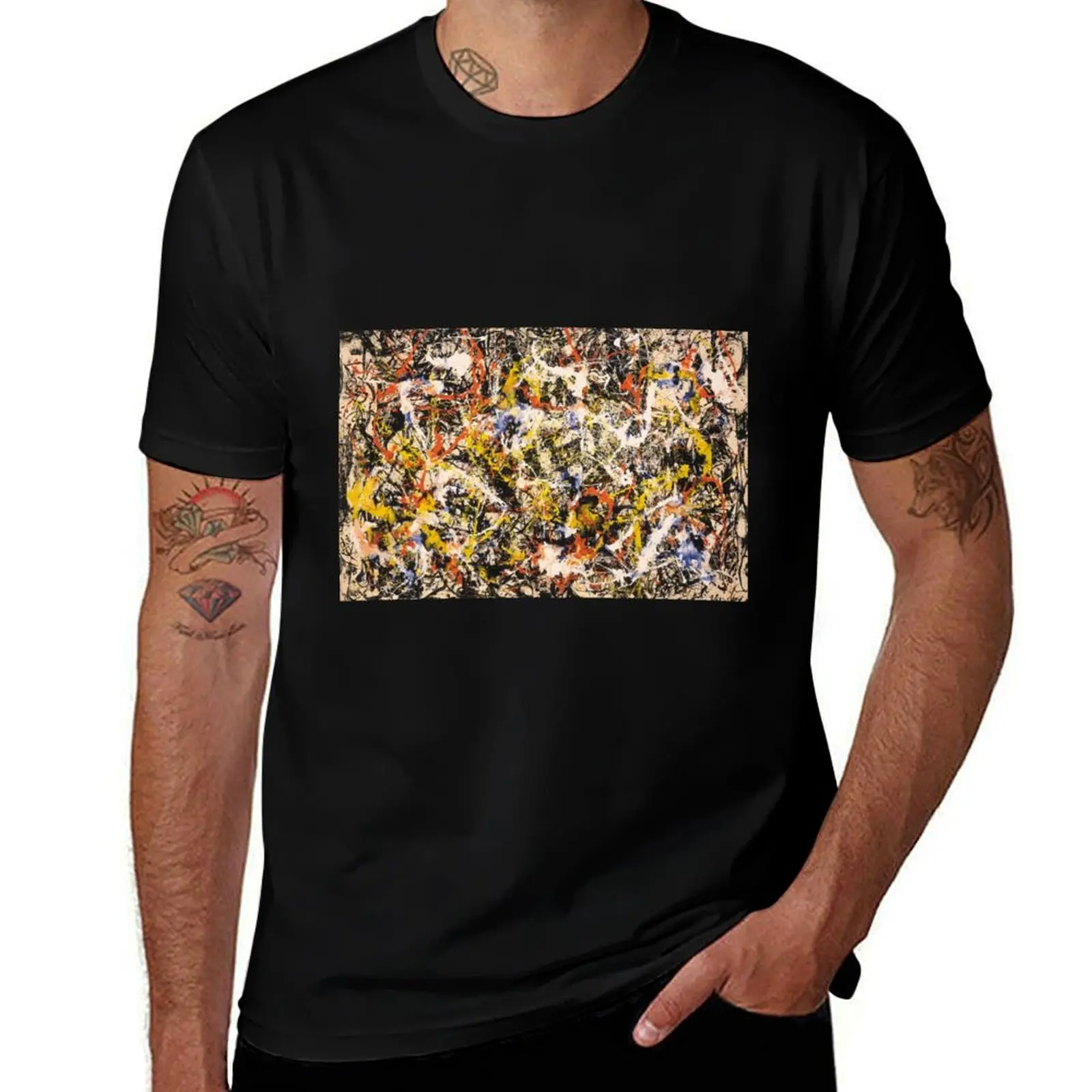 Jackson Pollock--- Convergence T-Shirt Casual Everyday Short Sleeve T-Shirt