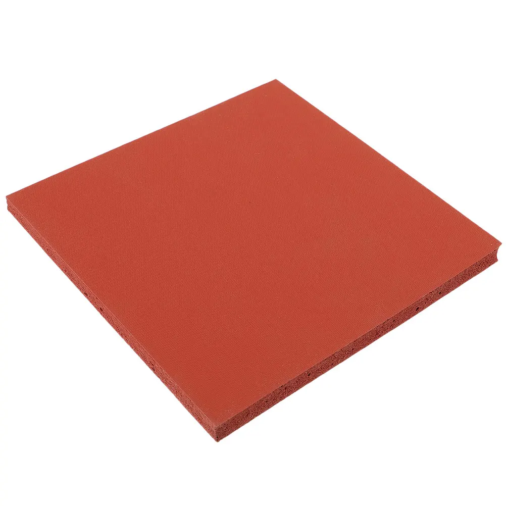 

Heat Press Pad Silicone Foam Board Gasket Red Professional Wear-Resistant Insulation Mat for Automatic Manual Transfer
