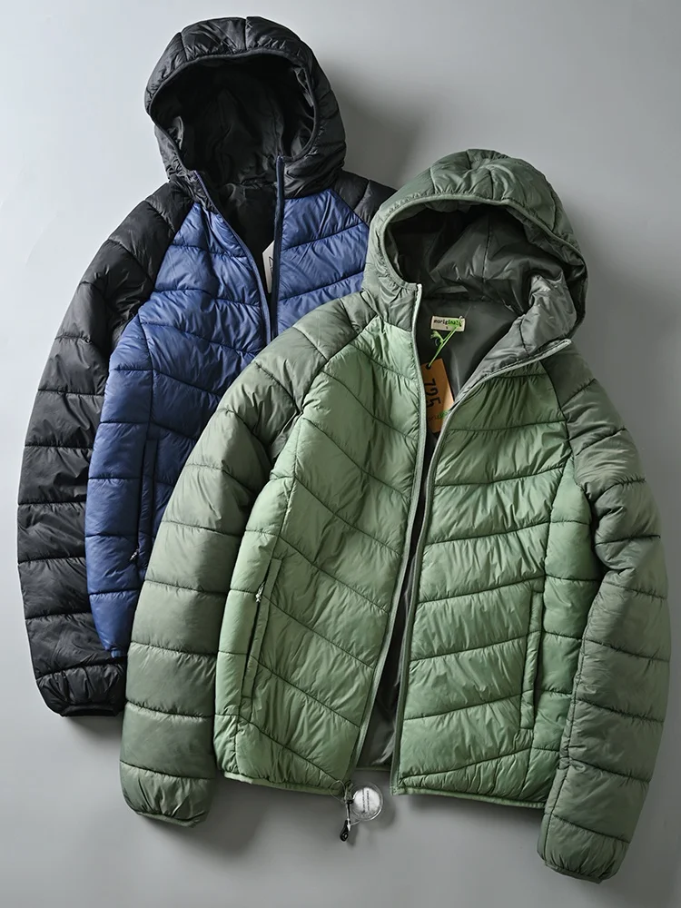 

Men's Outdoor Windproof Water-resistant Thiened Warm Cotton Jaet Hooded Patchwork Order Tailor-made Casual Faion Ci S...