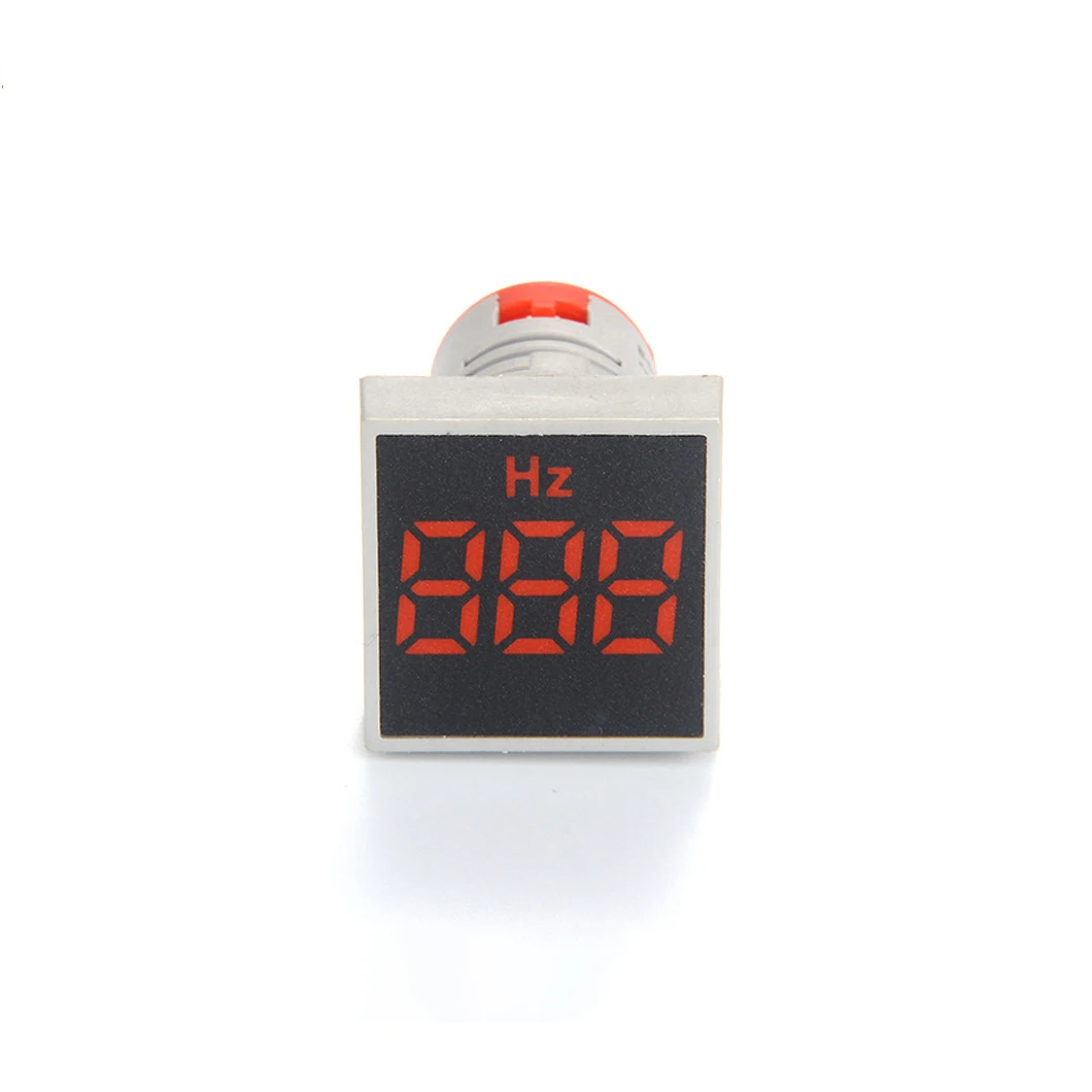 ABILKEEN 29 x29mm Display digitale a LED a testa quadrata Hertz Meter 0-99Hz indicatore luminoso a LED per segnale industriale Hertz misuratore di