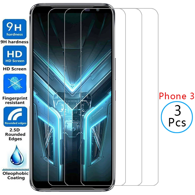 Защита экрана для asus rog phone 3, защитное закаленное стекло на rogphone phone3, rogphone3, пленка, Стекло 9h 3