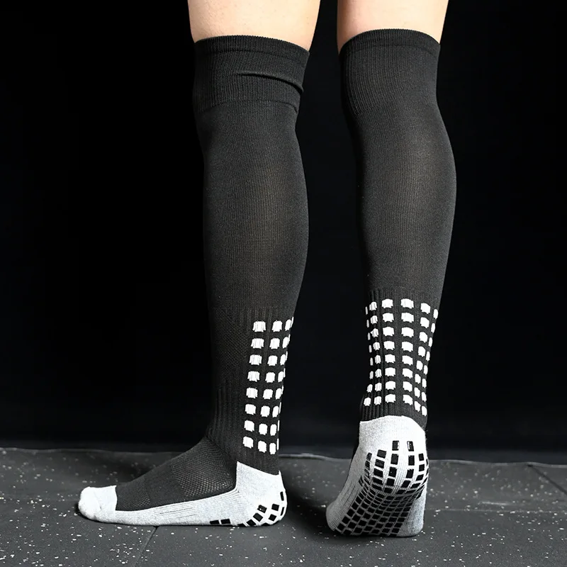 Sports Socks Football Non-Slip Breathable Men Running Cotton Rubber Socks Soccer Long High Quality Men Women