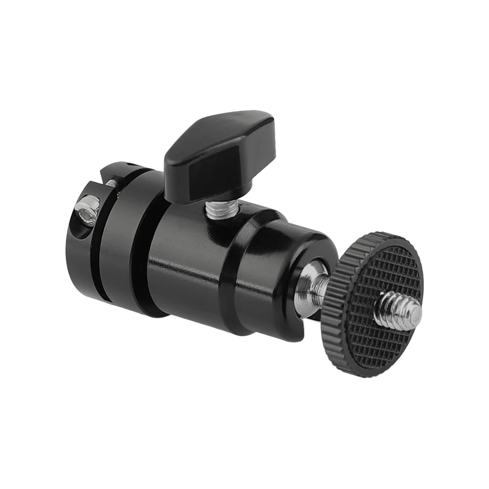 CAMVATE تنوعا الكرة رئيس محول حامل مع 1/4 "-20 ذكر الموضوع جبل و القياسية 15 مللي متر قضيب ميناء ل على شاشة كاميرا دعم