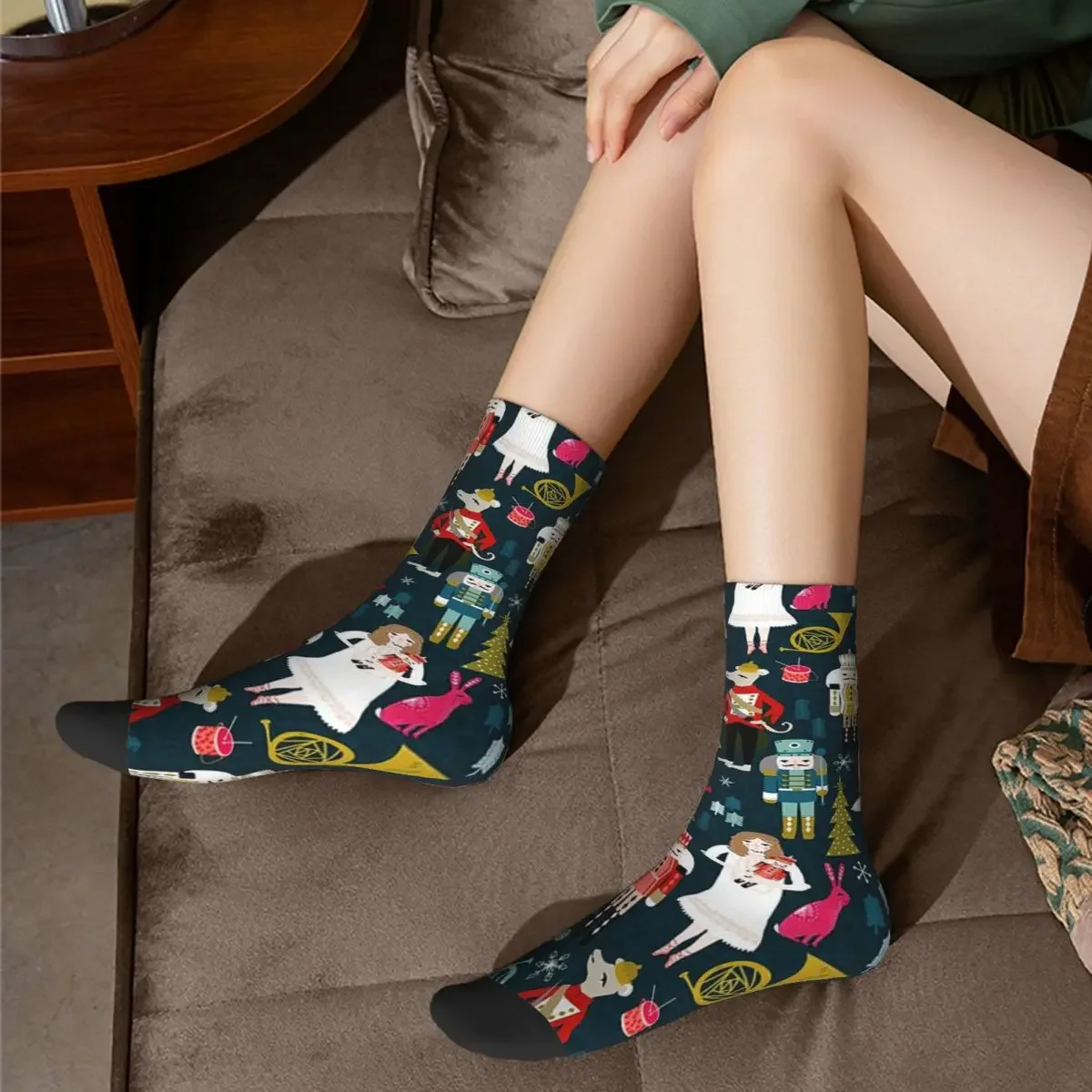 Schiaccianoci Ballet By Andrea Lauren Socks Harajuku calze di alta qualità calze lunghe per tutte le stagioni per uomo donna regalo di compleanno