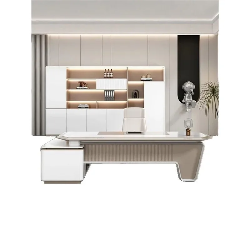 

Premium paint, simple and modern creative desk, president , large class manager table and chair combination