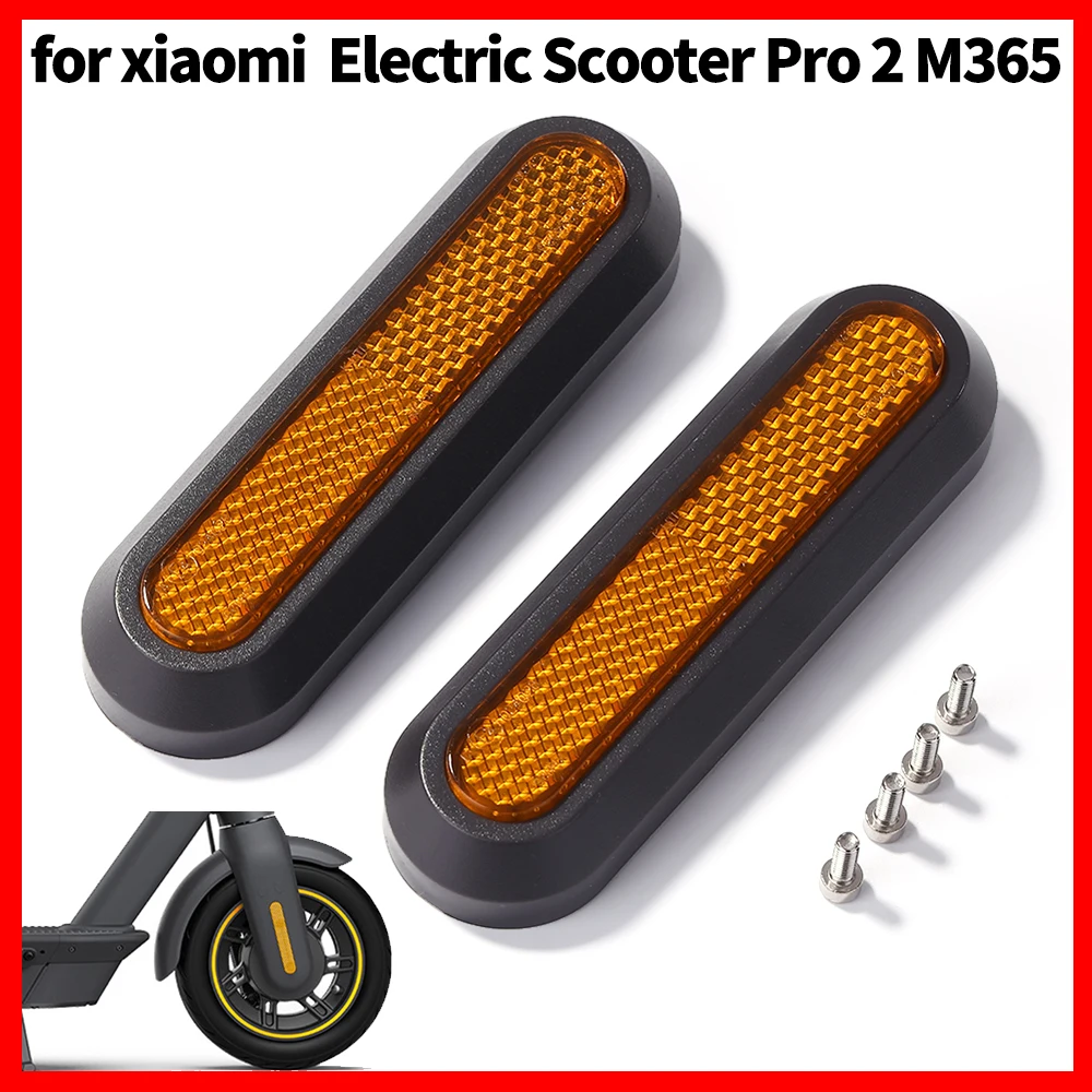 

2 шт., ступицы для передних и задних колес, светоотражающие наклейки, детали для скейтборда для электрического скутера Xiaomi Mi Pro 2 M365
