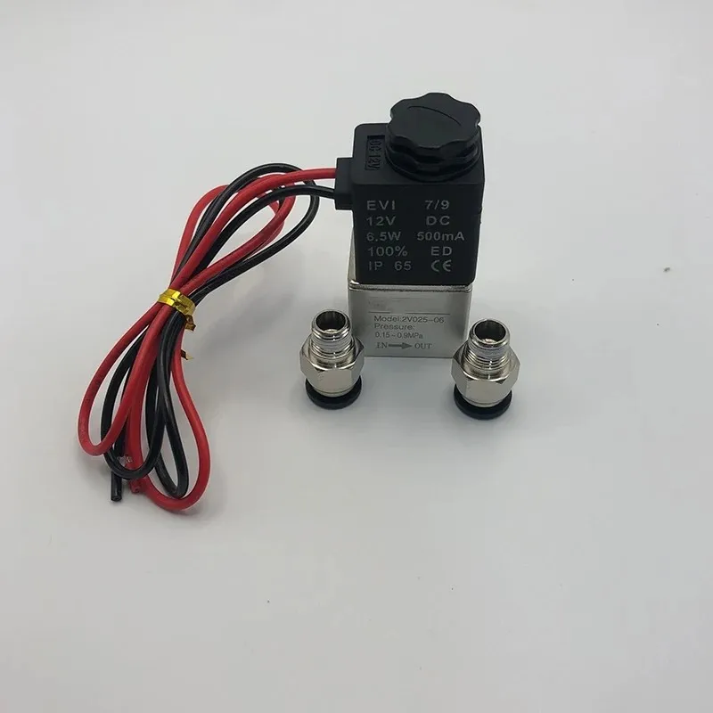 2V025-06 Normally Closed Air Water Oil Solenoid Valve Coil Led 2 Port 2 Ways 220V 12V 24v Air Magnetic Valve Pneumatic