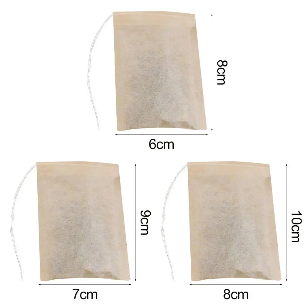 Tea Strainer 300pcs Disposable Tea Bags with Drawstring Food Grade Herbal Loose Leaf Infuser Heat-resistant Empty Tea Filter