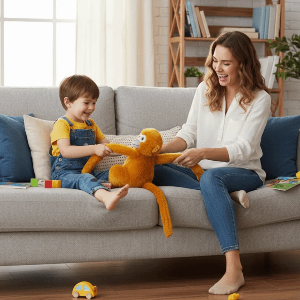 

Creative Long Arm Large Monkey Stuffed Simulation Monkey Cartoon Realistice Orangutan Room Decor