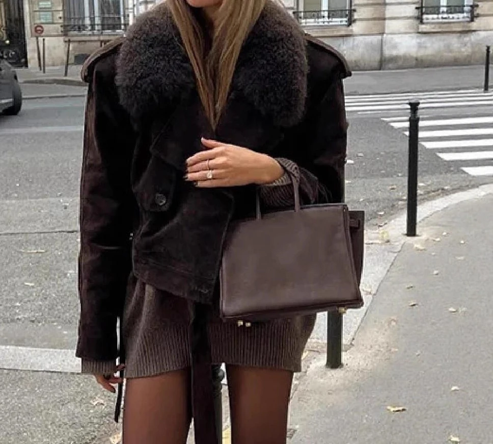 

Loose Autumn and Winter New Brown Jacket for Women's Clothing in 2025