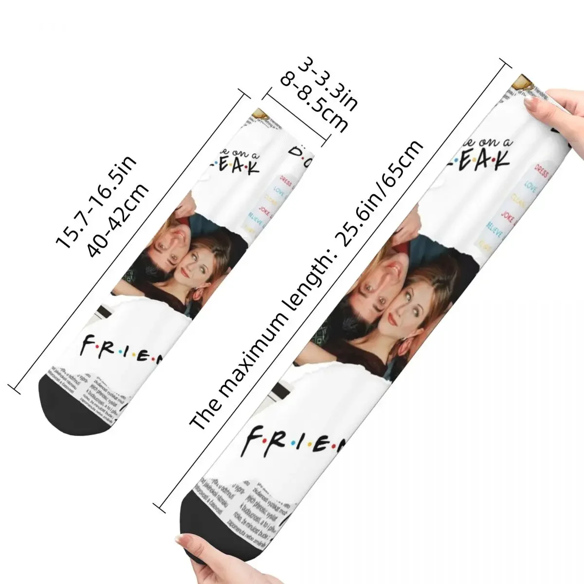 Chaussettes Elin pour hommes et femmes, chaussettes décontractées, meilleurs moments, émission de télévision, citations graphiques, amis, drôle, printemps, été, automne, hiver