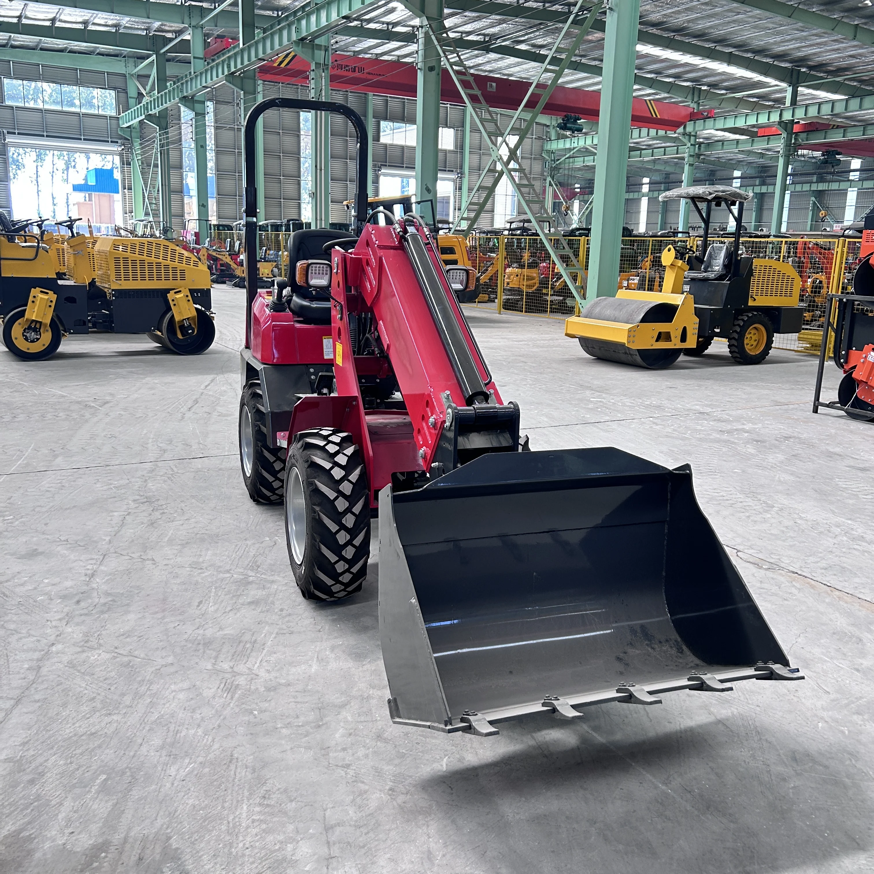 

Hydraulic KZL918 quick coupling wheel front telescopic arm loader mini loader for sale at 50% off