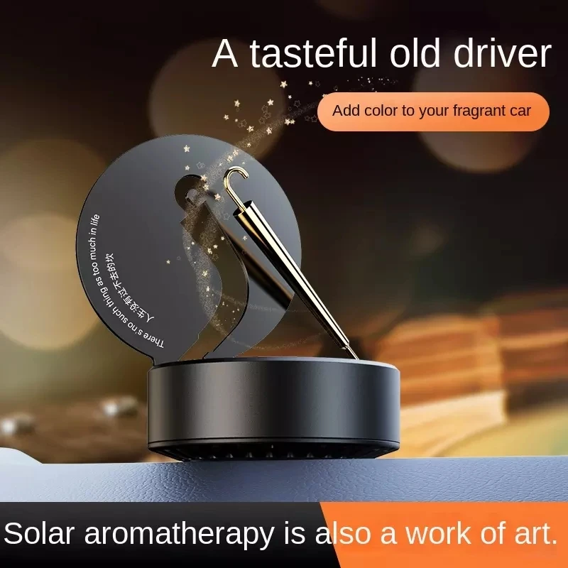 พลังงานแสงอาทิตย์หมุนขนาดเล็ก Golden Umbrellaar Air Fresher ภายในรถยนต์อุปกรณ์เสริมน้ำหอมน้ำหอมที่นั่ง Parfume เครื่องประดับ