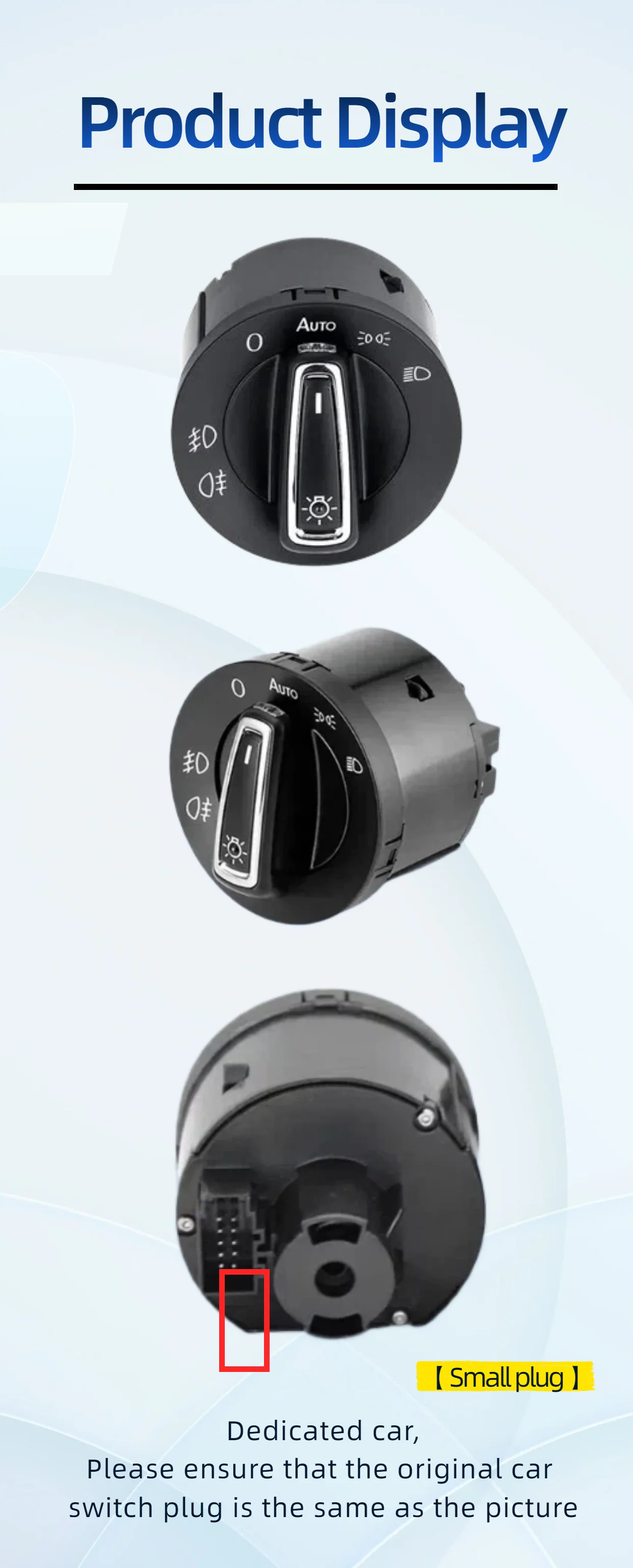 Auto Scheinwerfer Schalter Für VW Passat B5 B7 Transporter T5 Tiguan Jetta Mk6 Golf 4 6 Kopf Licht Lampe auto-Schalter Sensor Zubehör – Detail 2
