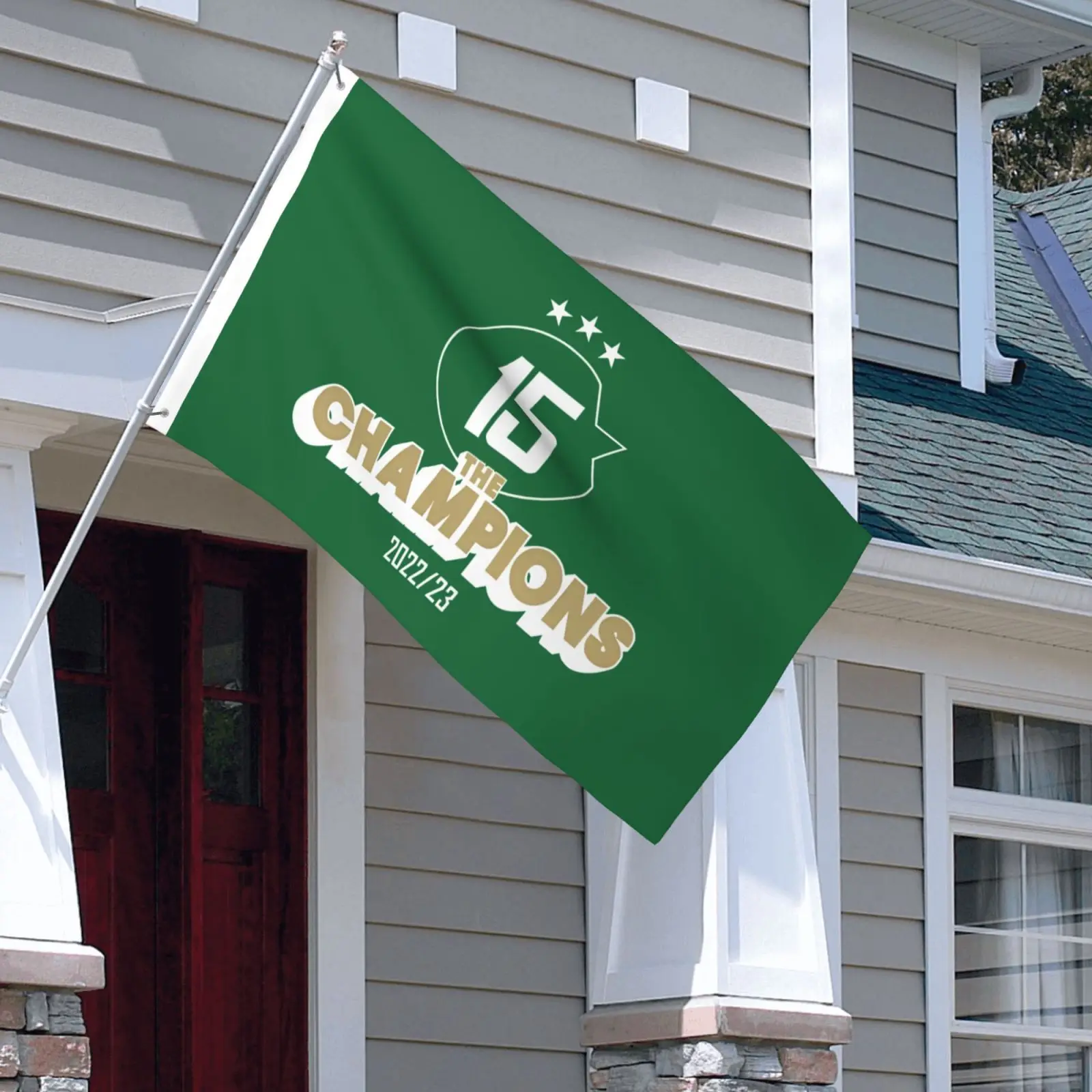 Israel MHFC Maccabi - Haifa Champions 15 Double-Sided Flag for Home Party Garden Indoor Outdoor Flags Decoration Banner