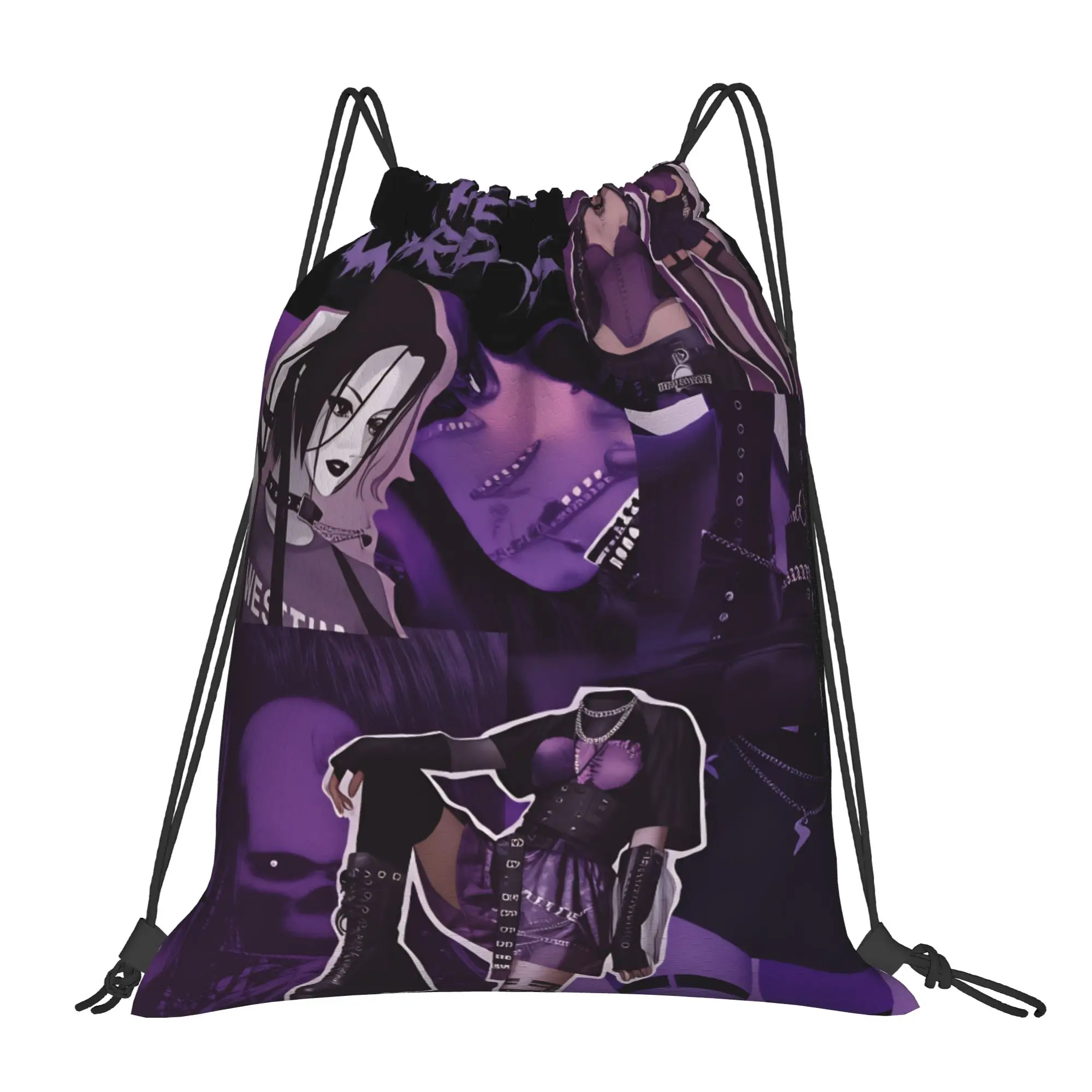 Anime Nana Osaki Drawstring Bag  Folding Funny Backpack School Gym Sackpack String Bags For Men