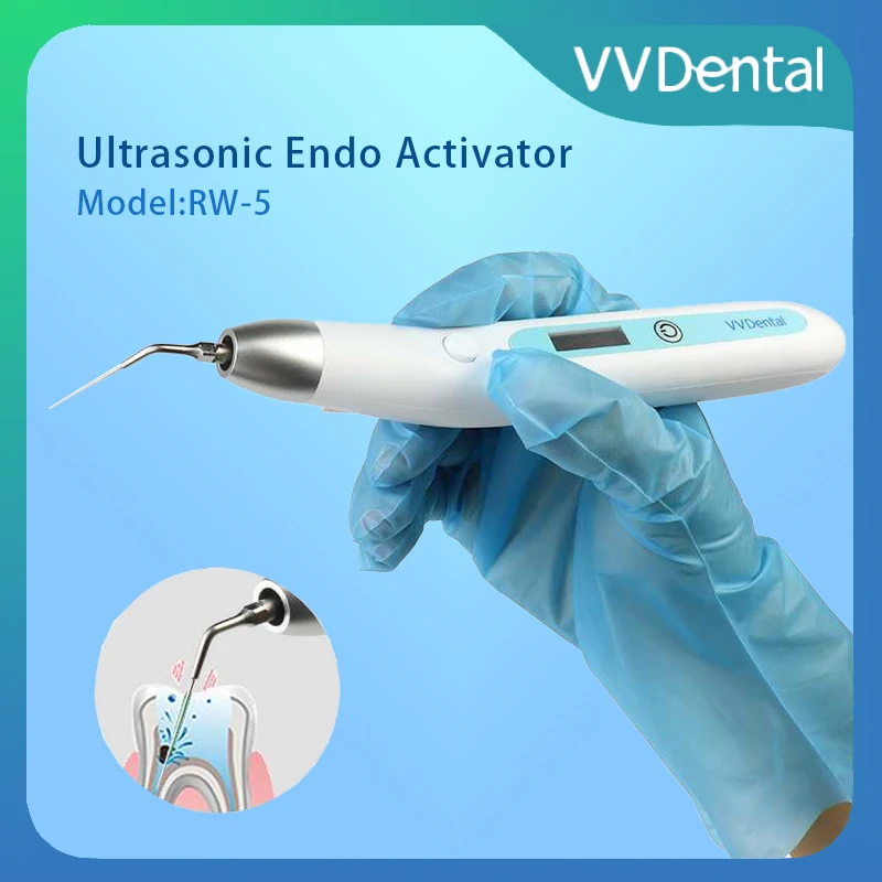 Dental Ultrasonic Endo Activator & Irrigator w/ LED Chargeable for Root Canal Cleaning Treatment Dental Instruments