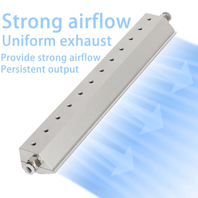 Pneumatic Industrial Air Knife Blower 30-700mm Aluminum Alloy Air Blade Drying Nozzle Compressed Air Wind Knife Cleaning Blow Of