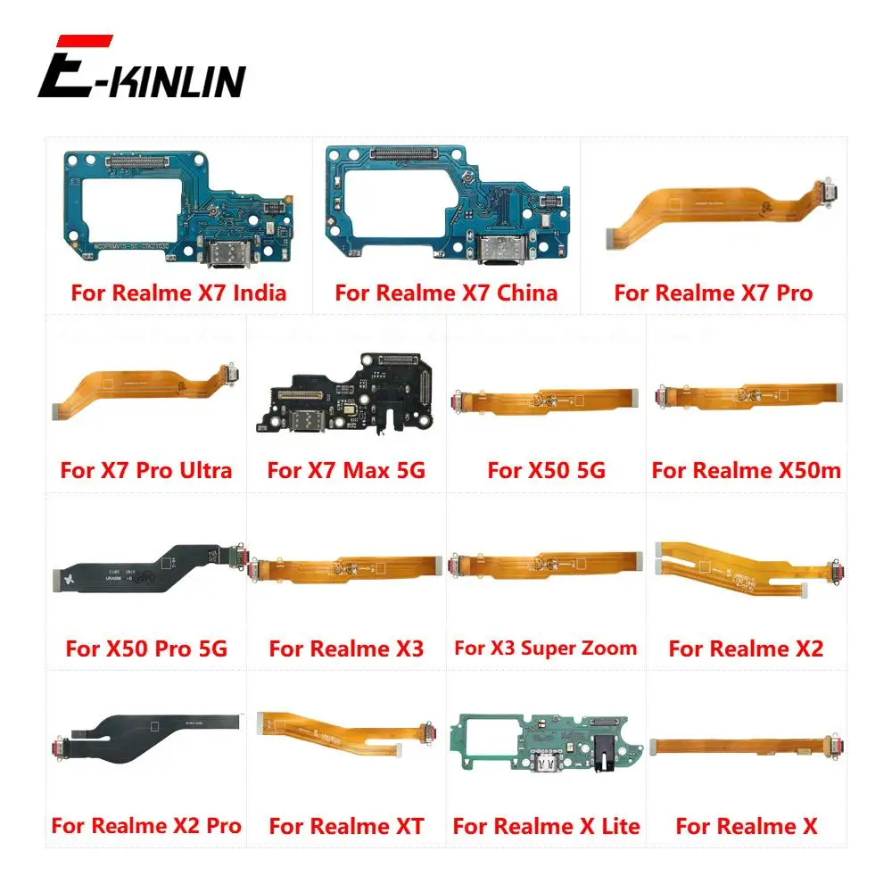 Charger USB Port Dock Charging Connector Plug Flex Cable For OPPO Realme X7 X50 X50m X3 Super Zoom X2 XT X Lite Pro Max Ultra 5G