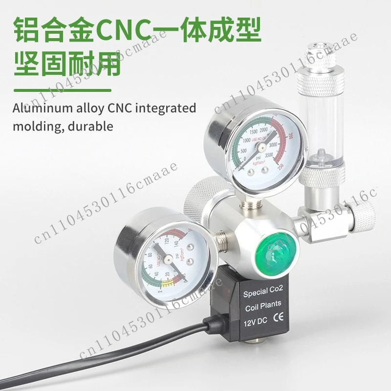 Aquatic Plant Cylinder Pressure Reducing Valve Aquarium  Regulating Large Double Table Solenoid