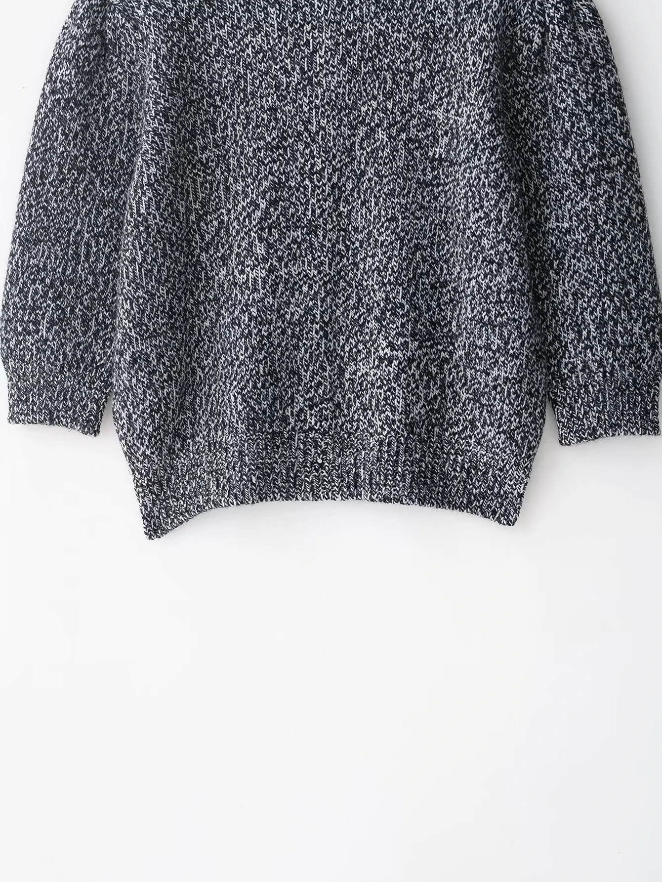 2025년 가을 신상 여성 의류 유럽 및 미국 스타일 긴 소매 버블 슬리브 프렌치 슬리브 니트 재킷