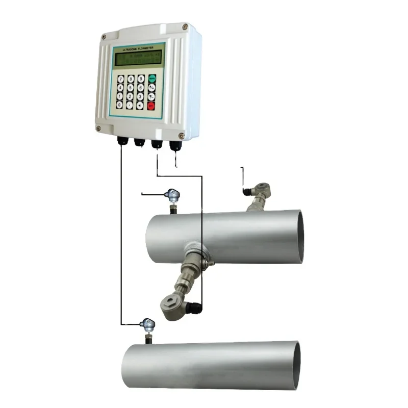 

High-precision wall-mounted ultrasonic flowmeter liquid water sensor probe clamp-on ultrasonic flow meter