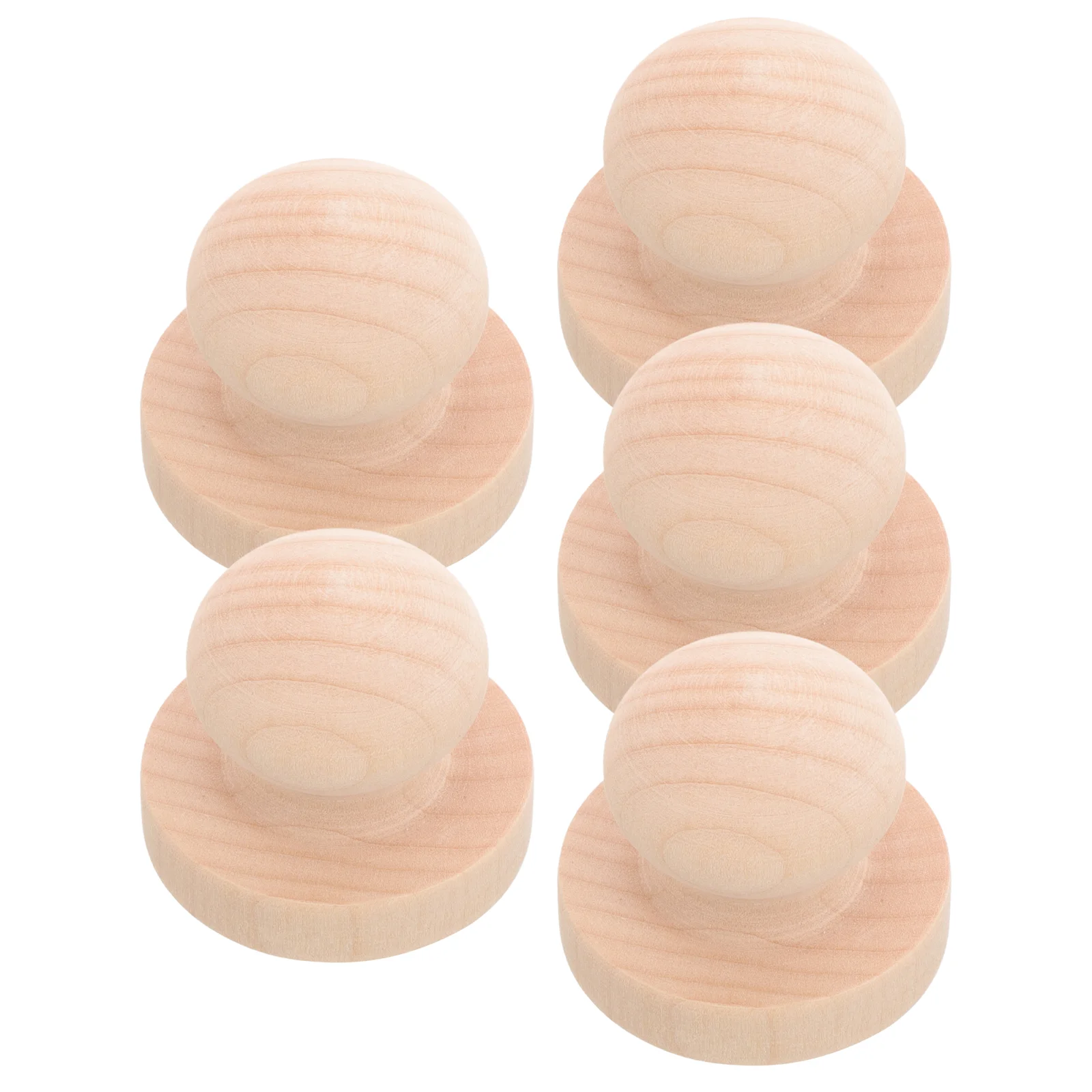 

5 Pcs DIY Wooden Stamp Tape Scrapbooking Stamps Transparent Stickers Suite Seal