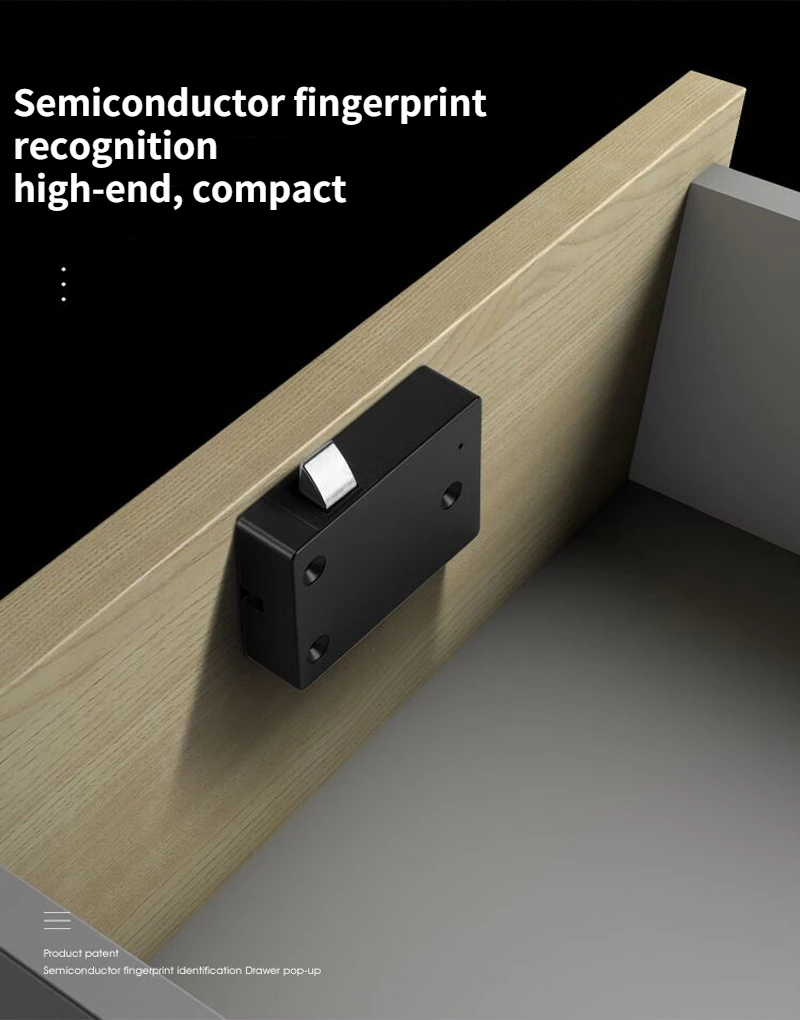 Imagem -02 - Fechaduras Eletrônicas Inteligentes de Impressão Digital para Gaveta Armário Armário Finger Print Lock Smart Door Lock Fingerprint Modular