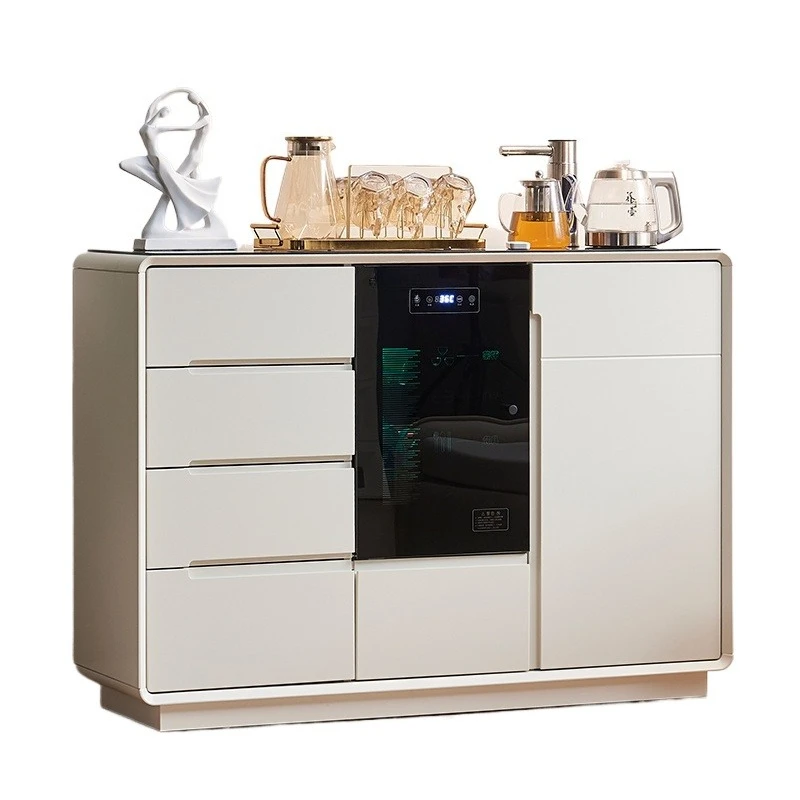 

Tea bar machine, household automatic integration, solid wood side cabinet