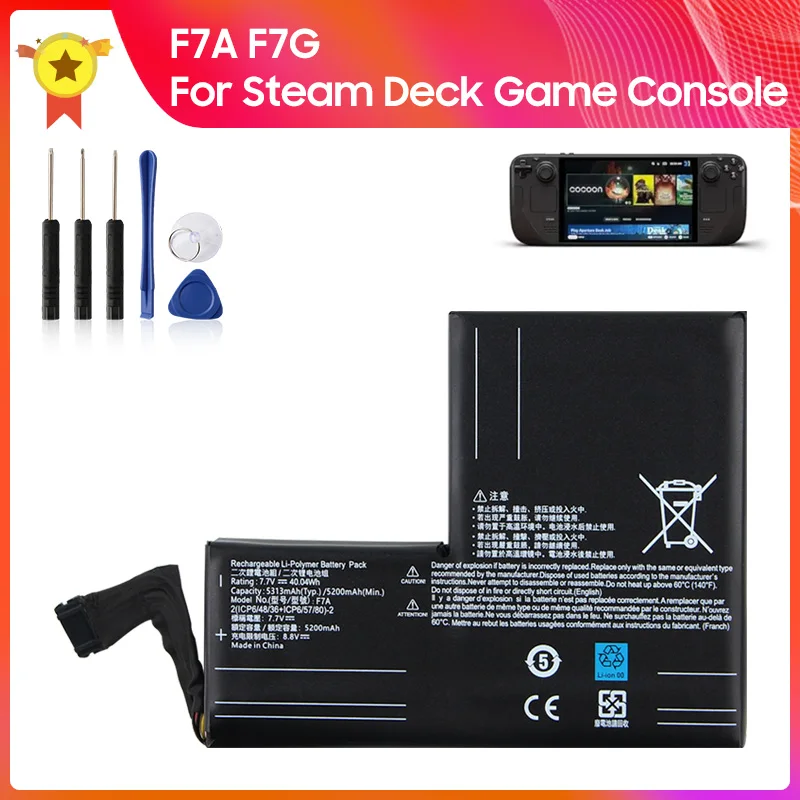 F7A F7G For Steam Deck LCD / OLED Handheld Game Console Battery