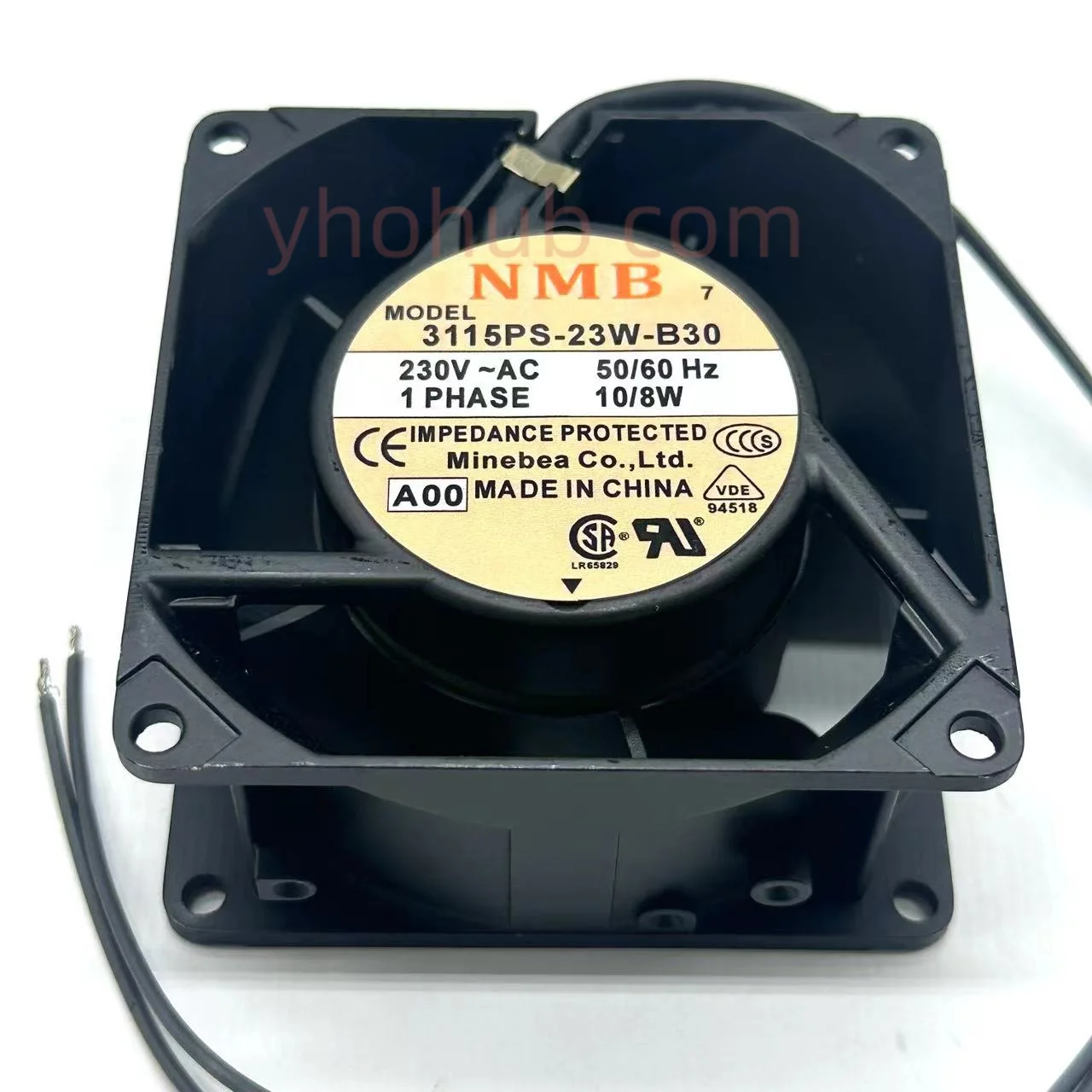 

NMB-MAT 3115PS-23W-B30 A00 AC 230V 10/8W 80X80X38mm Server Cooling Fan