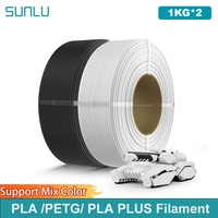 SUNLU 2KG PLA/PETG/PLA PLUS Filament 1.75mm 1KG Without Tray 3D Printer Filament for 3D Printer& 3D Pen，Refll Filament