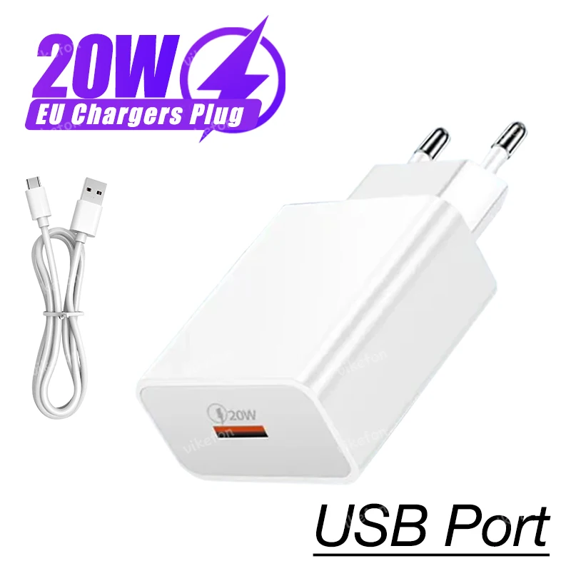 Telefon EU Stecker Ladegerät USB Port Lade Anschluss für Samsung S25 S24 S23 Xiaomi 15 14 13 Pro LG Transsion Schnelle Lade Adapter