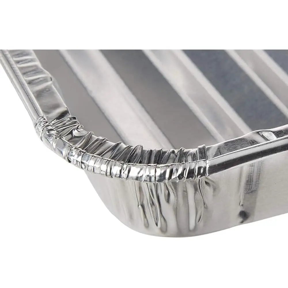 Disposable Aluminum Foil Toaster Oven Pans Mini Broiler Baking Trays BPA Free Single Serving Meal Prep Easy Cleanup