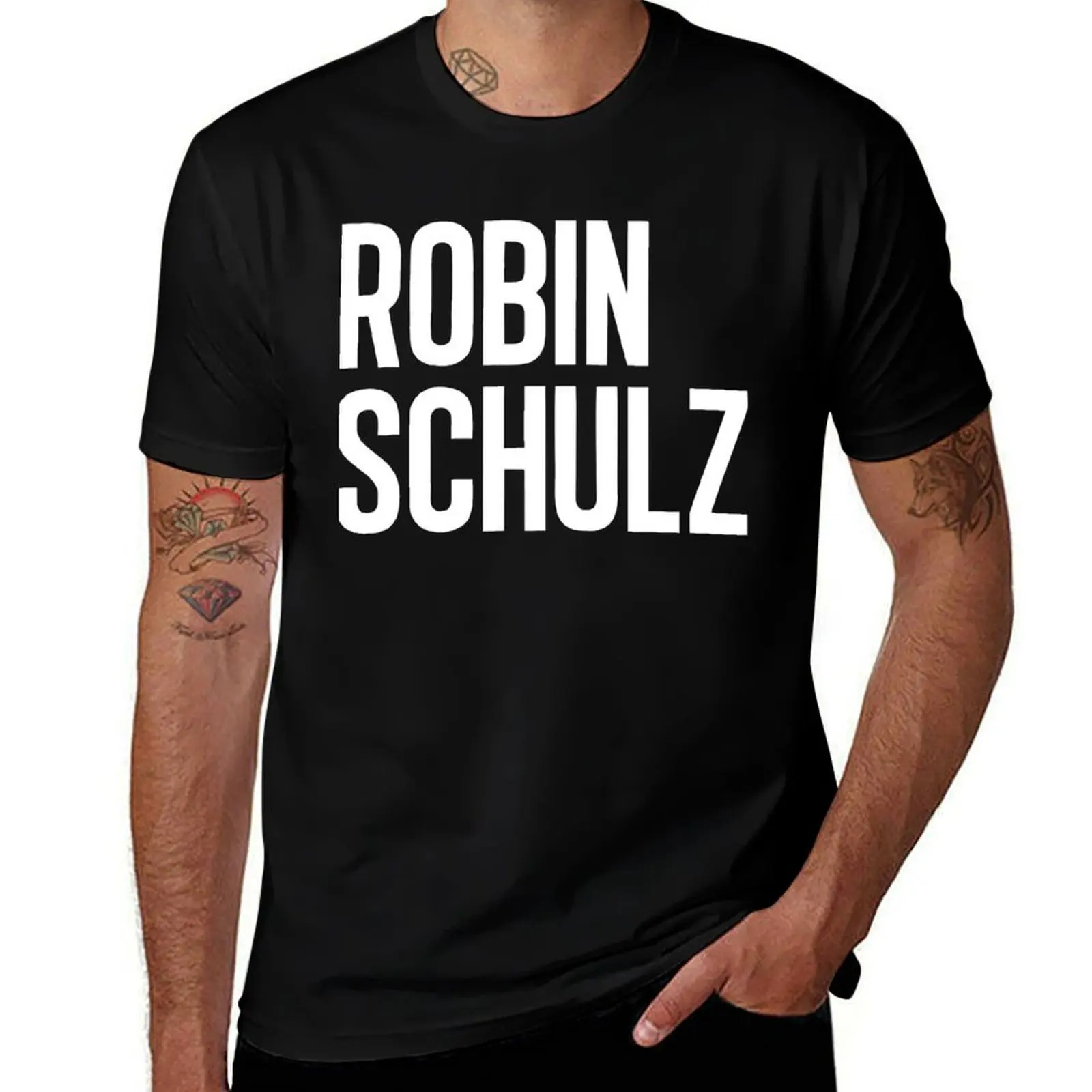 Robin Schulz Logo Essential T-Shirt Quick Dry Sports Short Sleeve Tee