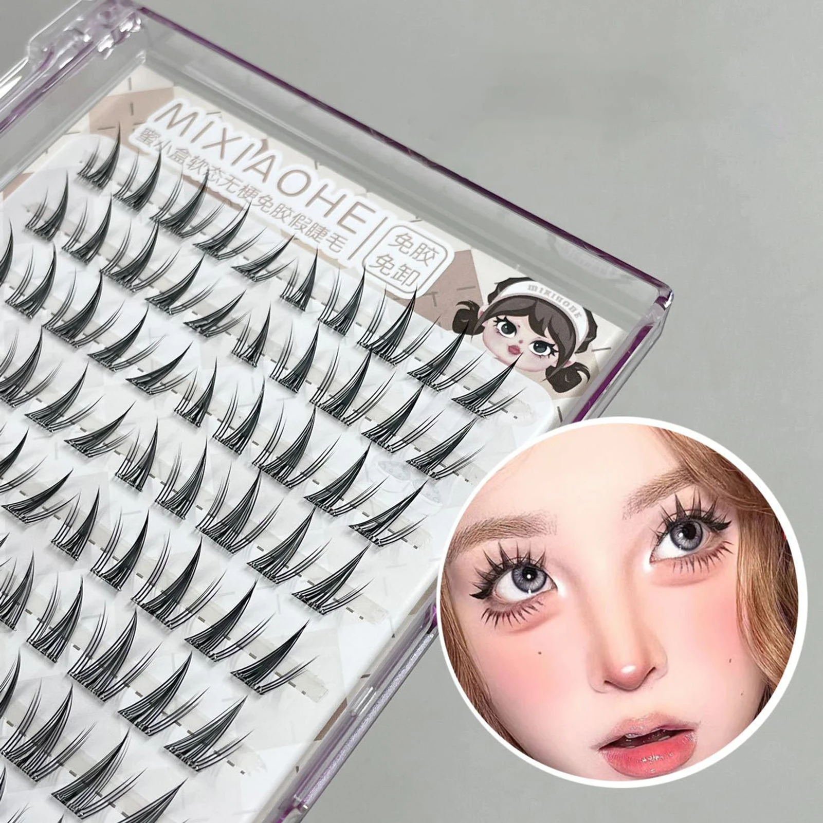 Auto adesivo lash clusters cílios 11-13mm natural fino cílios postiços para beleza olho cosplay maquiagem diy