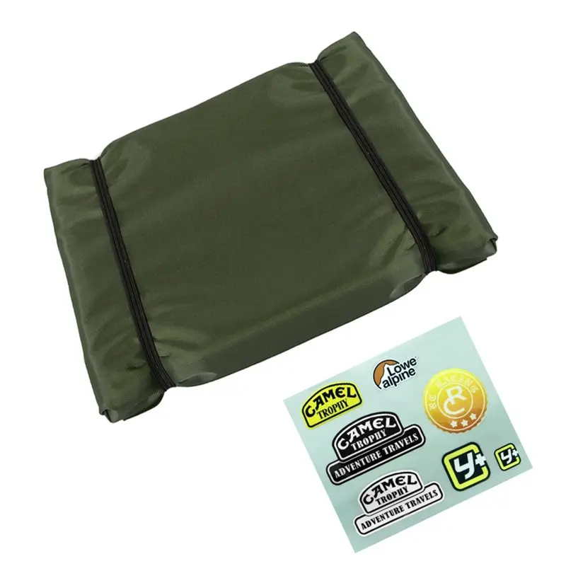MACH-Simulated Roof Tent Bag For 1/8 1/10 RC Crawler Car Traxxas TRX4 Defender SCX10 90046 RC4WD Green