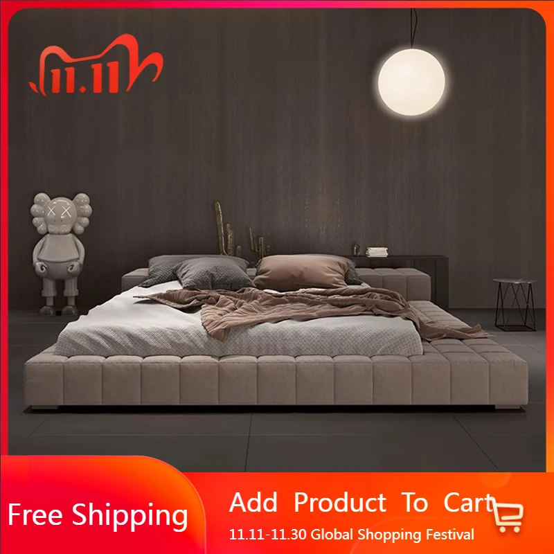 

Floor Design Massage Bed Full Sofa Modern Girls Bed Bedroom Double King Size Safe Sleeping Letto Matrimoniale Trendy Furniture