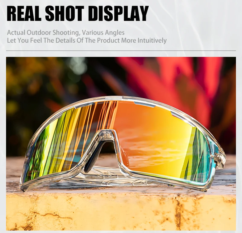 SCVCN Fahrradbrille Outdoor-Sonnenbrille UV400 Sportbrille für Männer und Frauen MTB-Radsportbrille – Detail 12