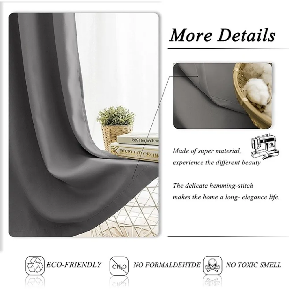 

Твердые плотные шторы, утолщенные солнцезащитные оконные шторы, термоизолированные затемняющие шторы с высоким затенением