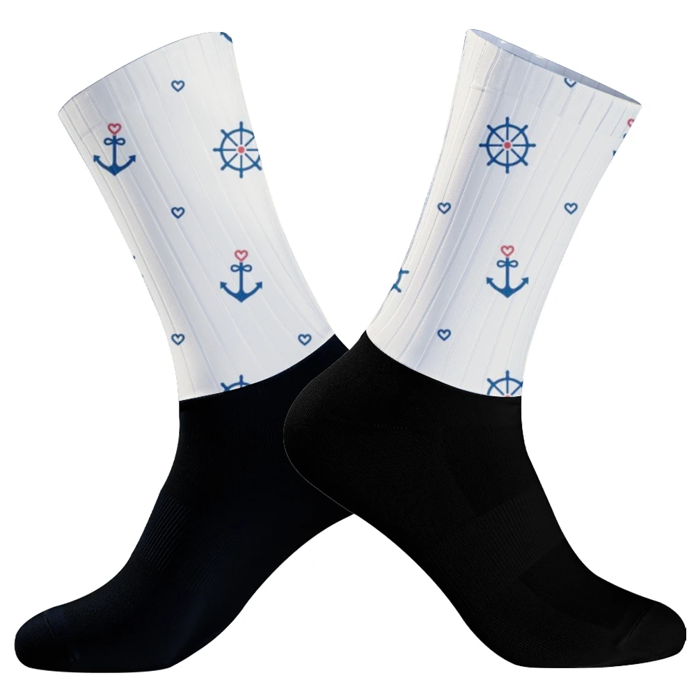 Chaussettes de football élastiques coordonnantes pour hommes et femmes, chaussettes de sport rondes, poignée à ventouse en silicone, football, baseball, cyclisme, nouveau style