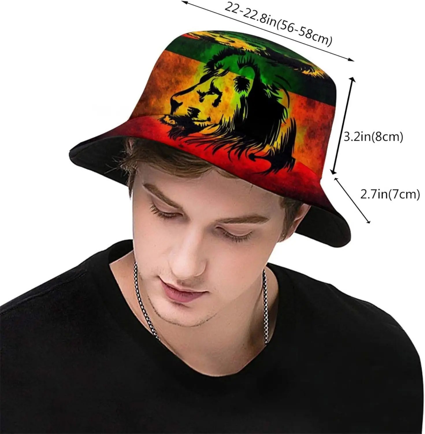 Ямайская шляпа-ведро, модная летняя шляпа унисекс от солнца, рыбацкая шляпа, уличная пляжная шляпа для путешествий для мужчин и женщин