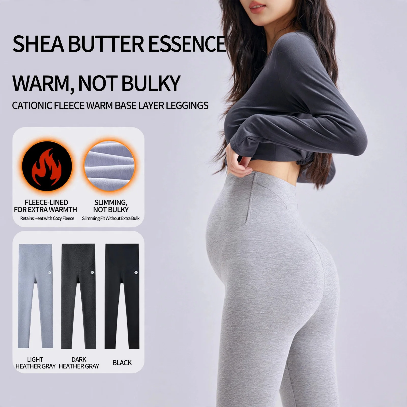 Maternity Leggings Polyester Viscose Belly Support High Waist Plus Size Outer Wear Autumn Winter Pregnancy Pants Women Elegant