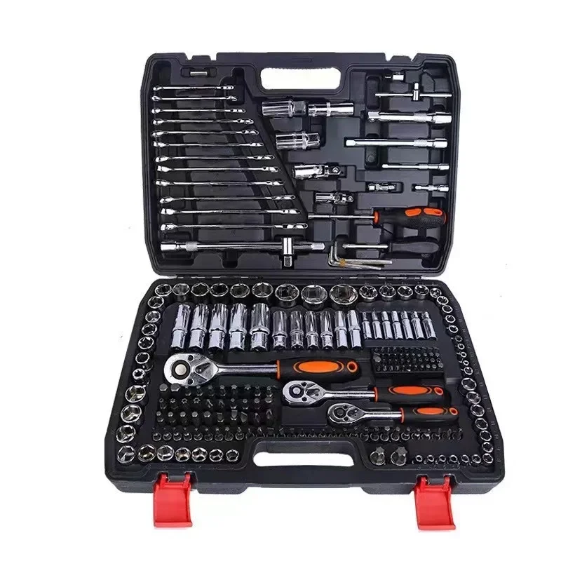 

216 Piece Herramientas Auto Repair Spanner Ratchet Wrench Steel Car Tool DIY Automotive Mechanic